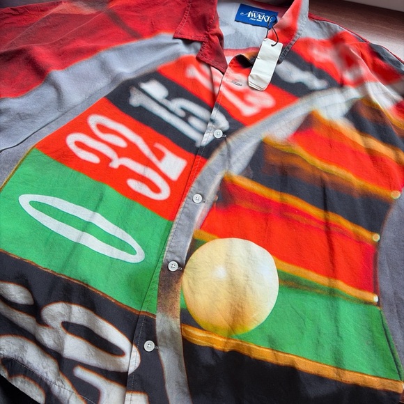 Awake Multicolor Roulette Print Men's Shirt - Picture 3 of 5